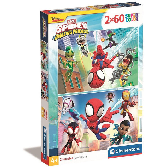 Clementoni Puzzel Spidey 2x60 stukjes