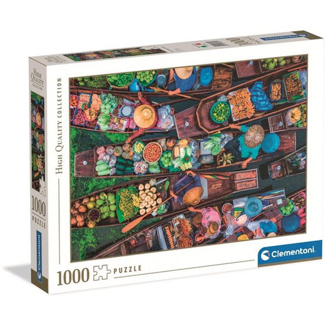 Clementoni Puzzel Thaise drijvende markt 1000 stukjes