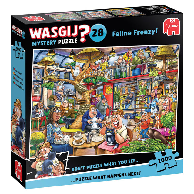 Wasgij puzzel Mysterie 28 kat en muis spel 1000 stukjes