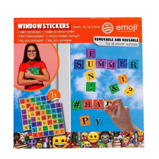 RAAMSTICKERS EMOIJ letters