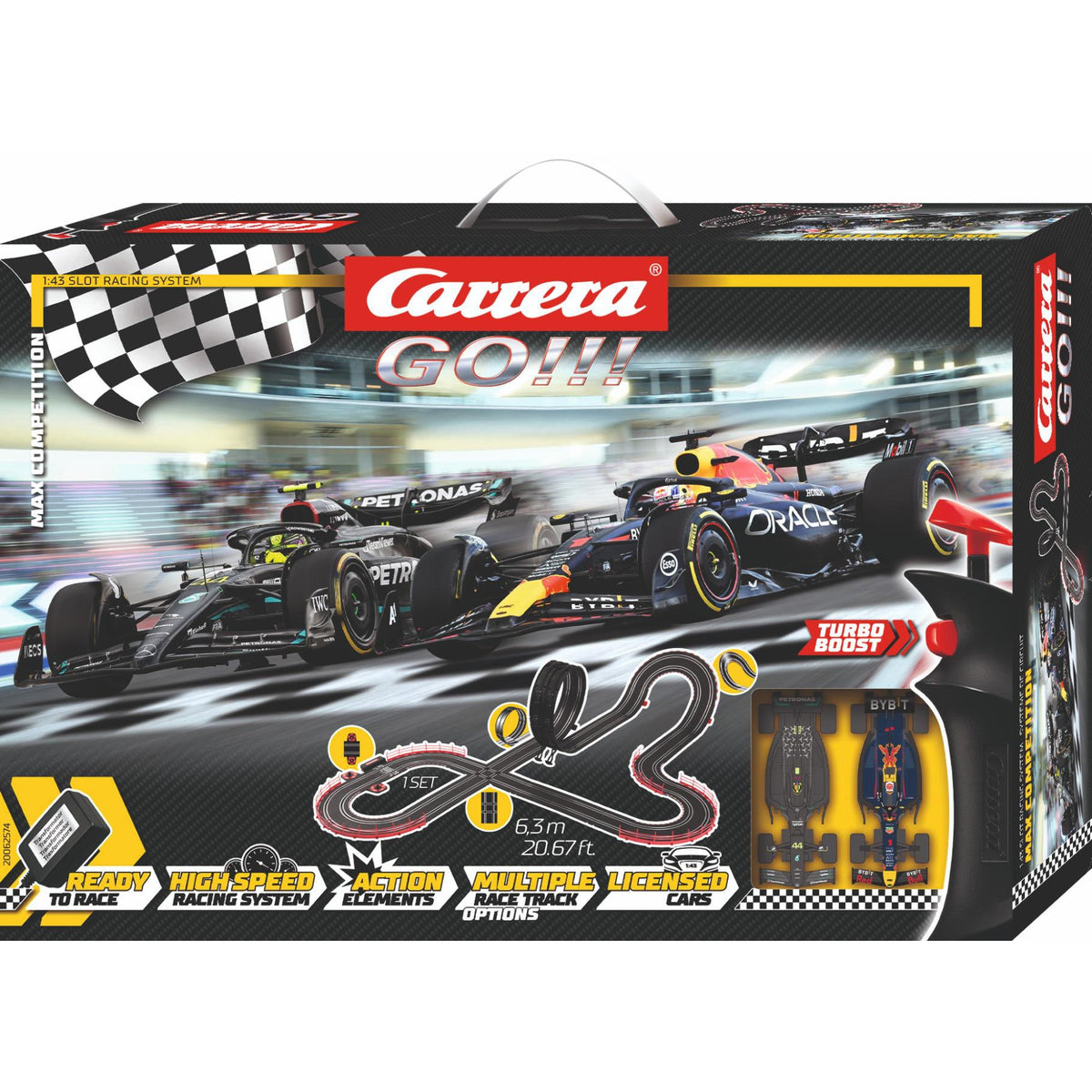 RACEBAAN CARRERA Max v competitie 630 cm