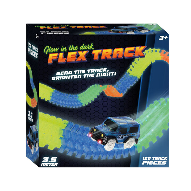 Racebaan glow track 120 delig 3,5 meter