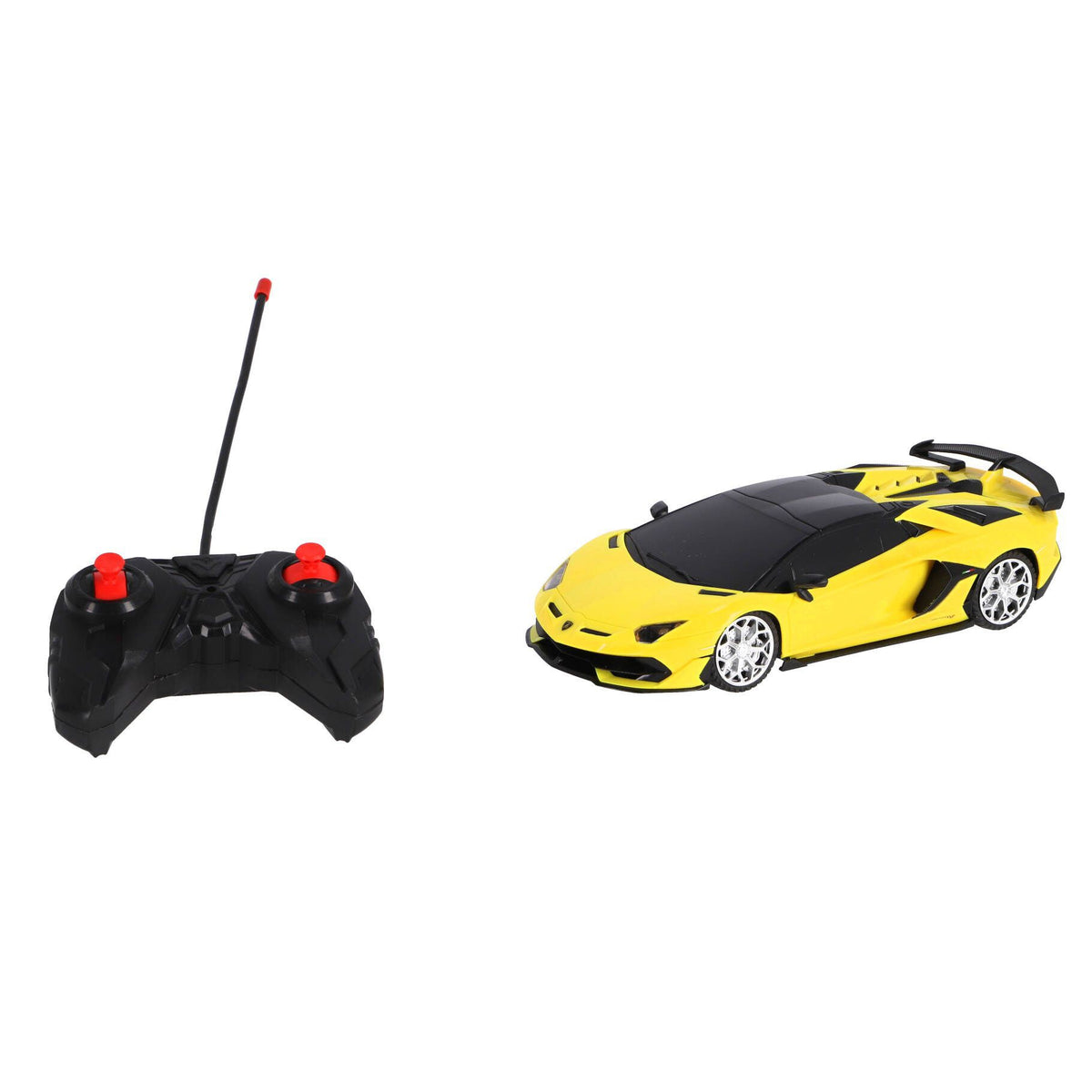 Radiografisch bestuurbare auto lamborghini 1:24 aventador svj roadster geel 2