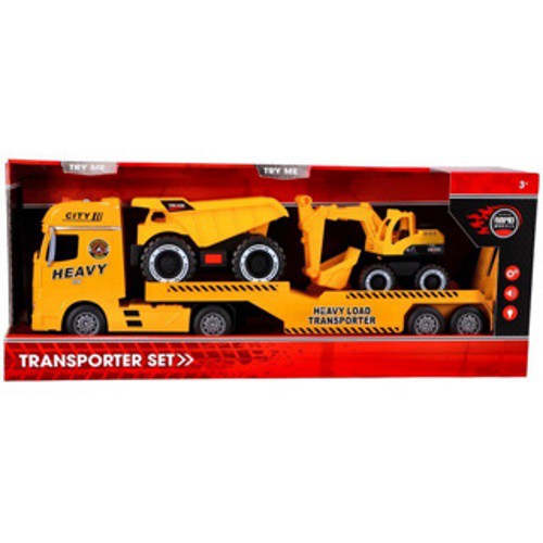 Rapid Wheels Autotransporter Bouwvoertuigen Met Licht En Geluid En Frictie