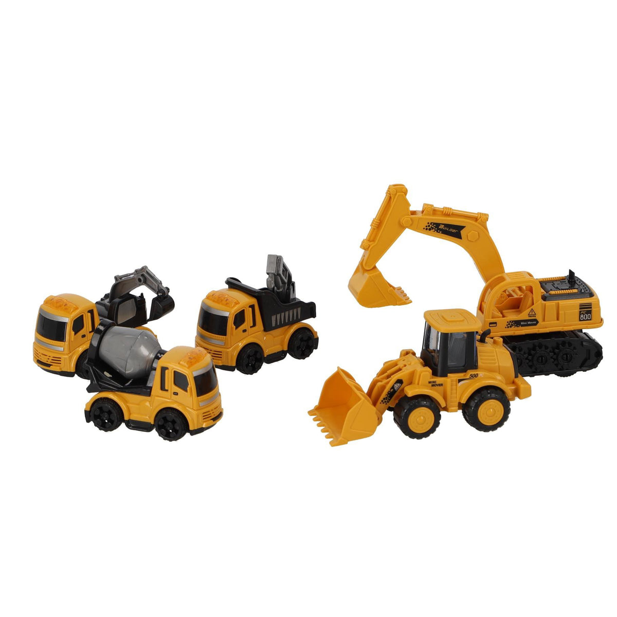 Bouwvoertuigen set 5 stuks 2