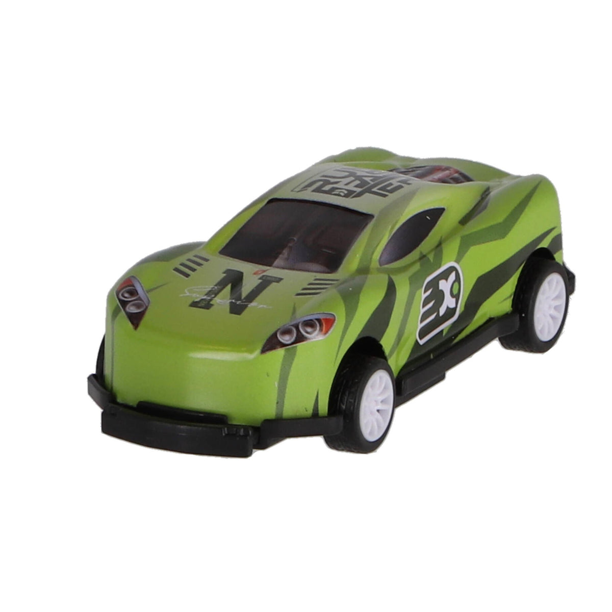 Rapid Wheels crash auto met frictie en 360º spin en salto groen