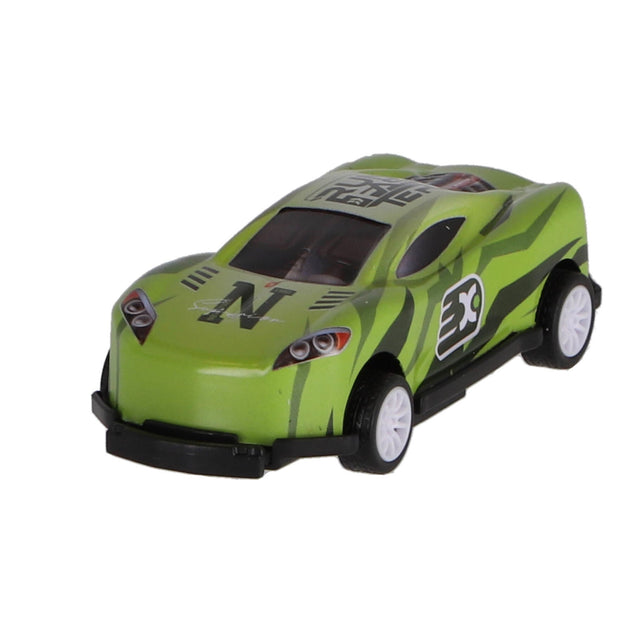Rapid Wheels crash auto met frictie en 360º spin en salto groen