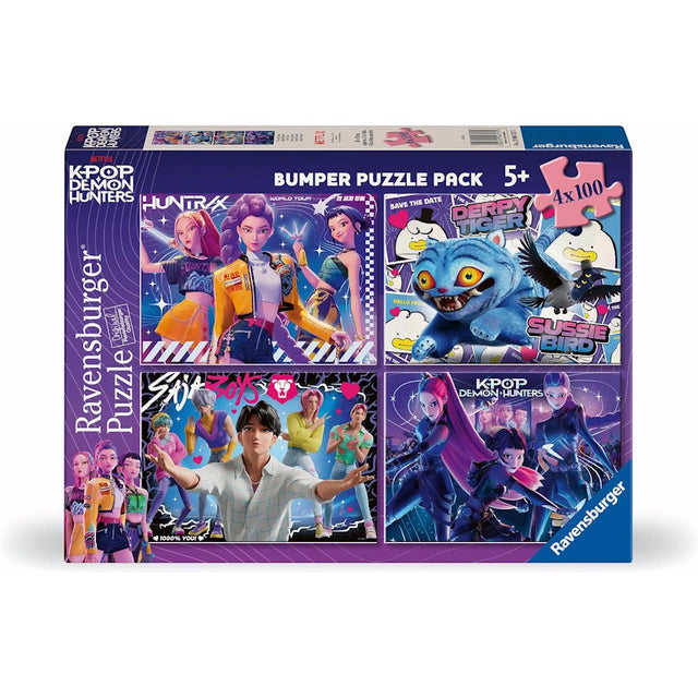 Ravensburger Puzzel K-Pop 4 X 100 Bumperpack  100 stukjes