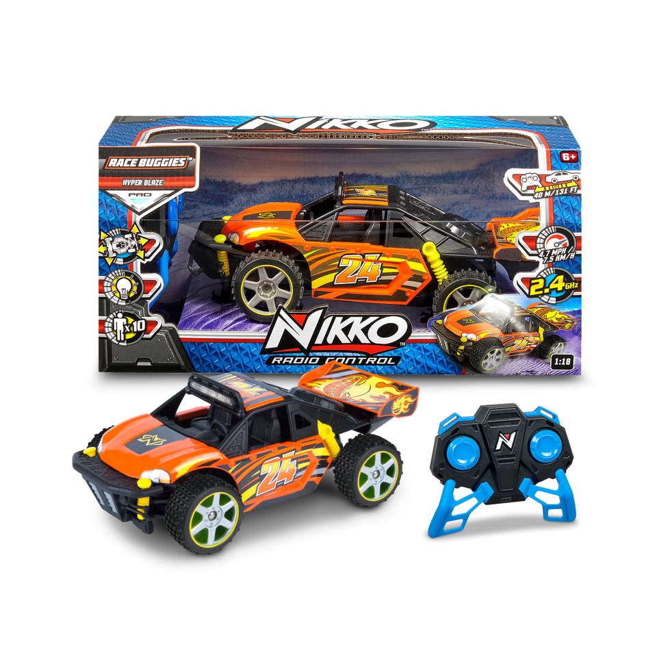 Nikko Radiografisch Bestuurbare Auto 1:18 Buggies Hyper Blaze