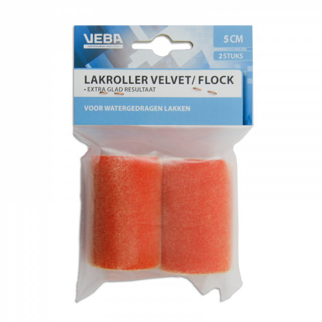 VELVET FLOCK lakrol 5CM RECHT 2x