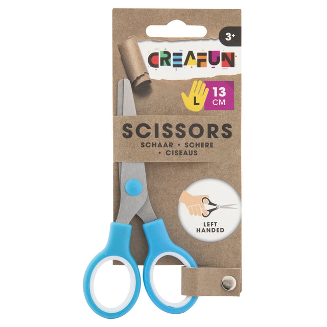 Creafun schaar links 13 cm Blauw