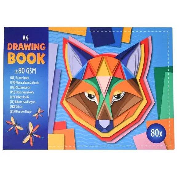 Schetsboek A4  80 vel 80 grams