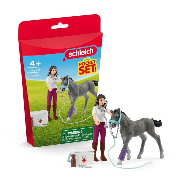 schleich HORSE CLUB Mevrouw Kramer met Veulen 42752
