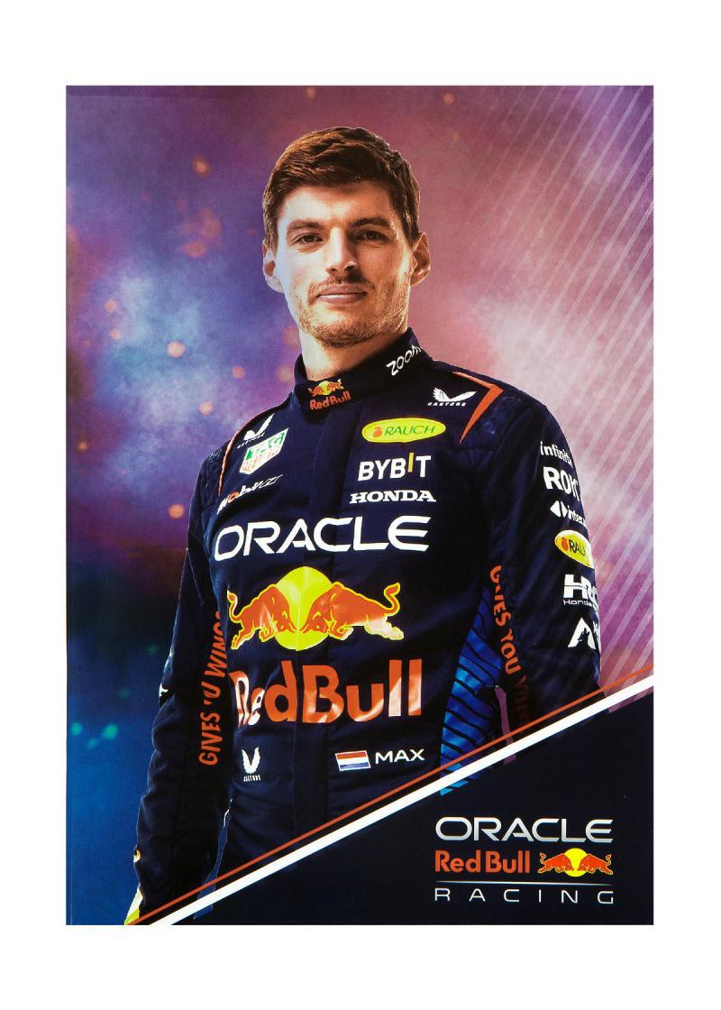 Red Bull Max Verstappen schrift A5 lijn 3