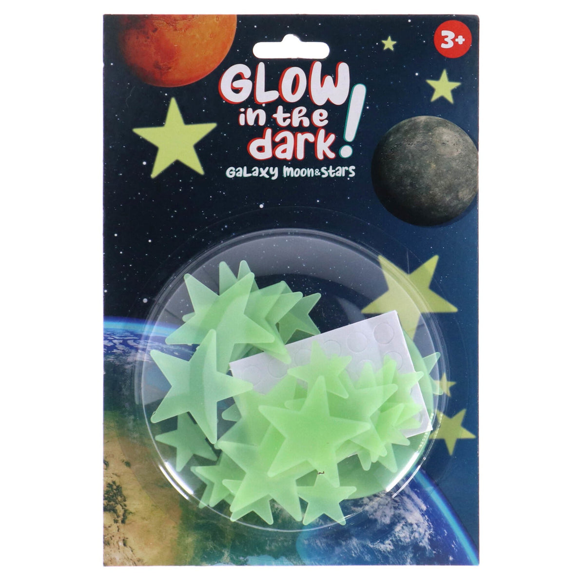 GLOW IN THE DARK STERREN EN MAAN