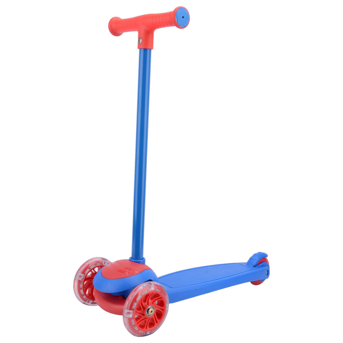 Alert step scooter driewieler blauw/rood
