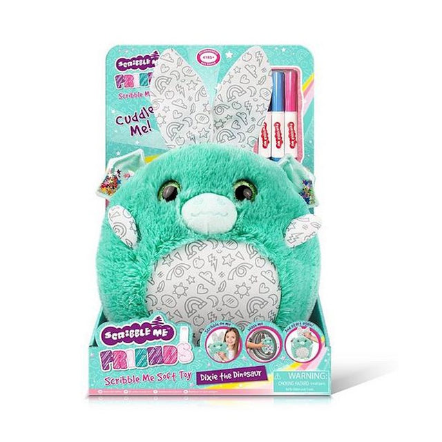 Scribble me furry plush Dixie Dinosaur