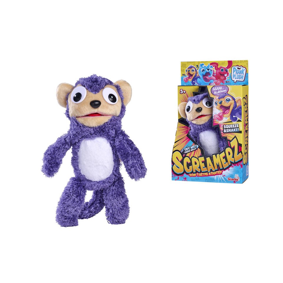 Pluche prank Screamerz konijn roze