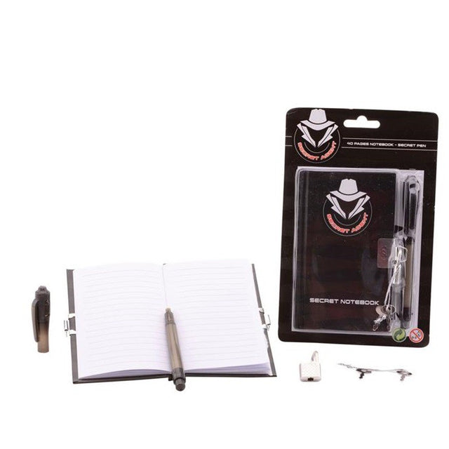Secret agent notitieblok met pen