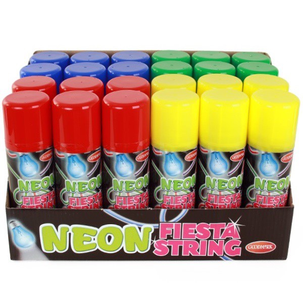 Serpentinespray neon 70 ml. assortie