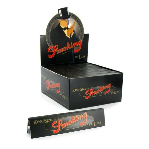 Smoking vloei kingsize de luxe zwart 33 vel
