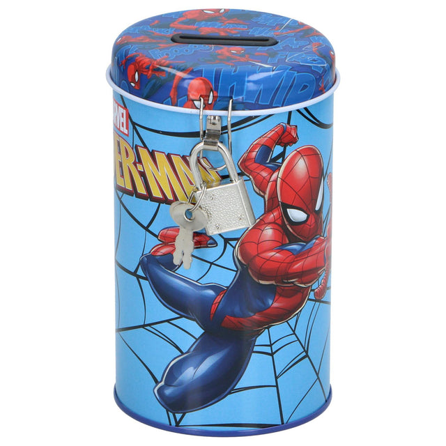 Spaarpot licentie met slot Spider-Man