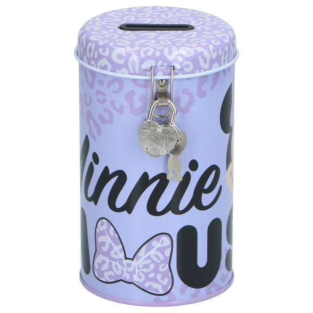 Spaarpot licentie met slot  Minnie Mouse