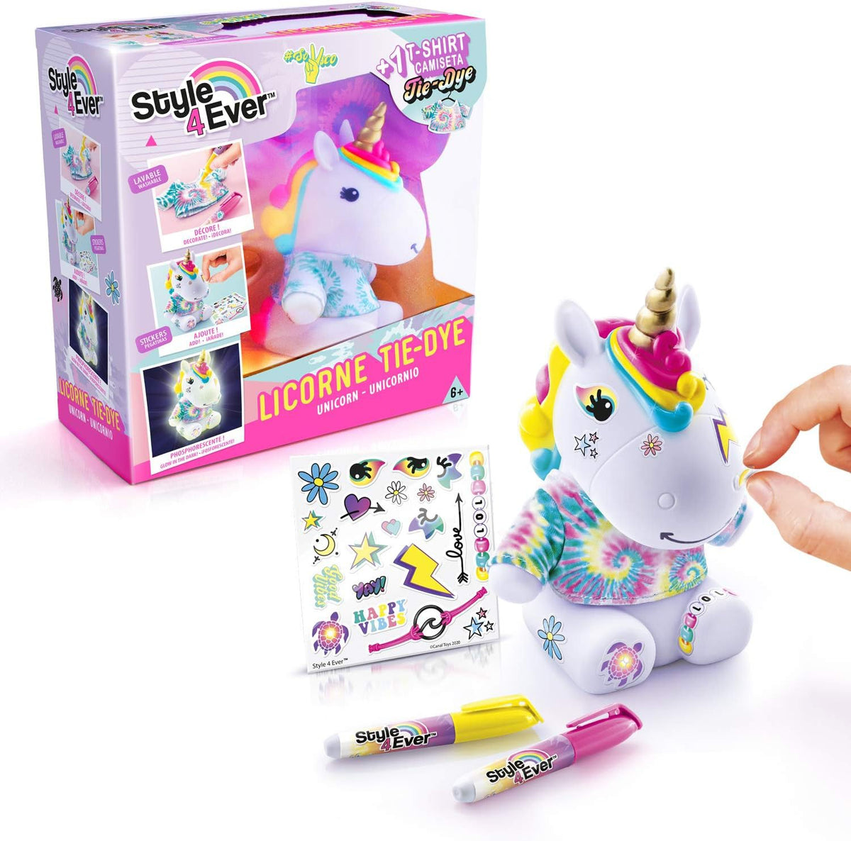 spaarpot unicorn versieren  met licht