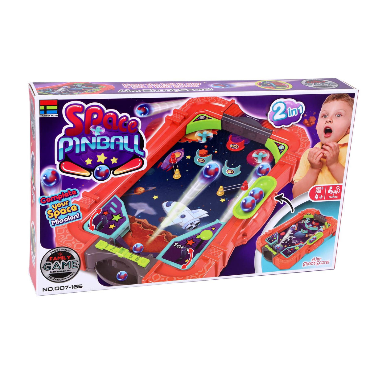 Space pinball game