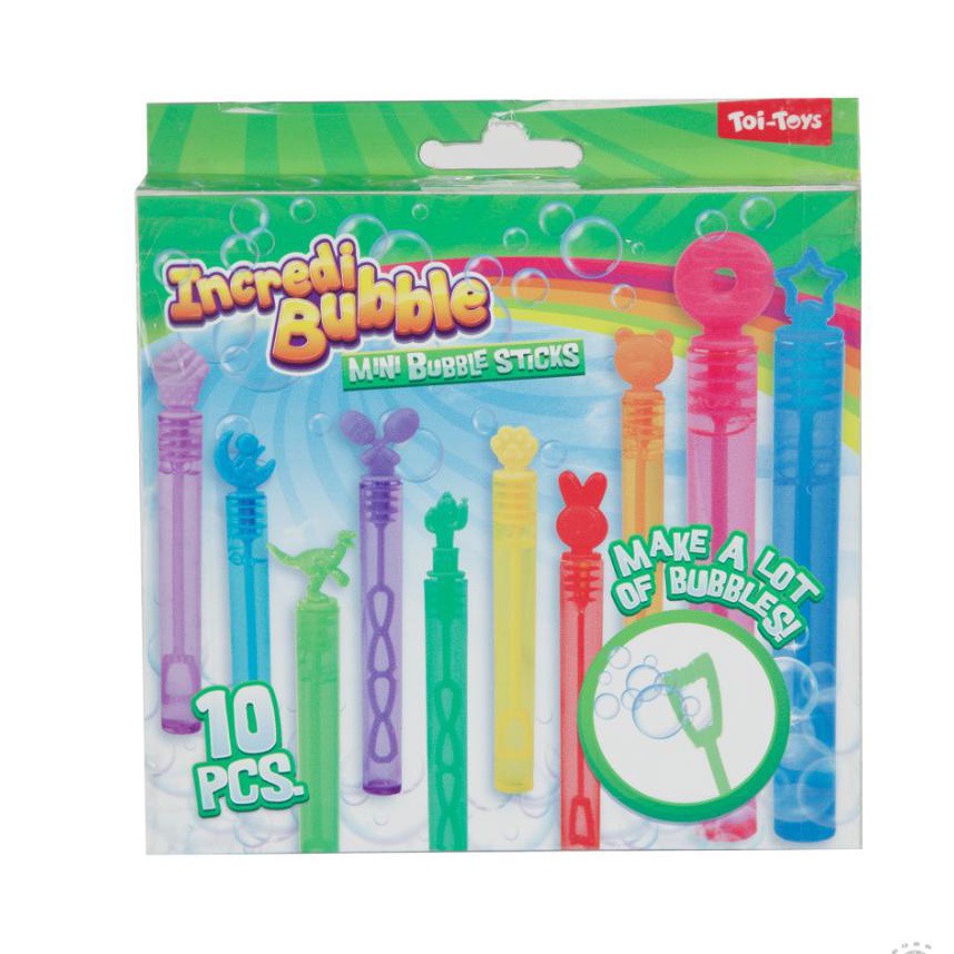 INCREDIBUBBLE Mini bellenblaas -10st 5ml  groen