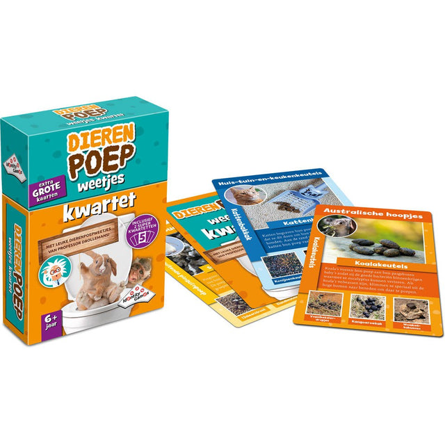 Spel Dierenpoep weetjes kwartet