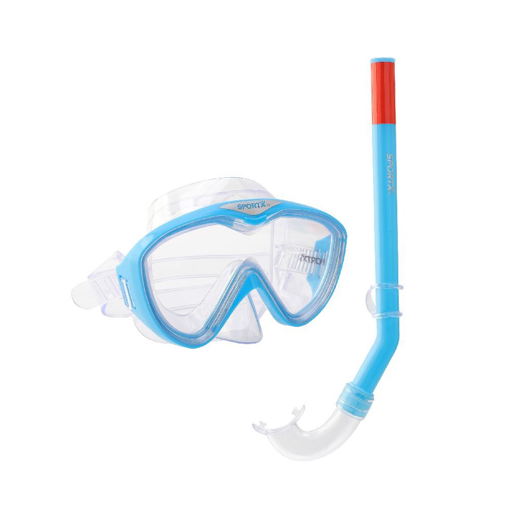 SPORTX KIDS SNORKELSET FSC 3-8 JAAR BLAUW