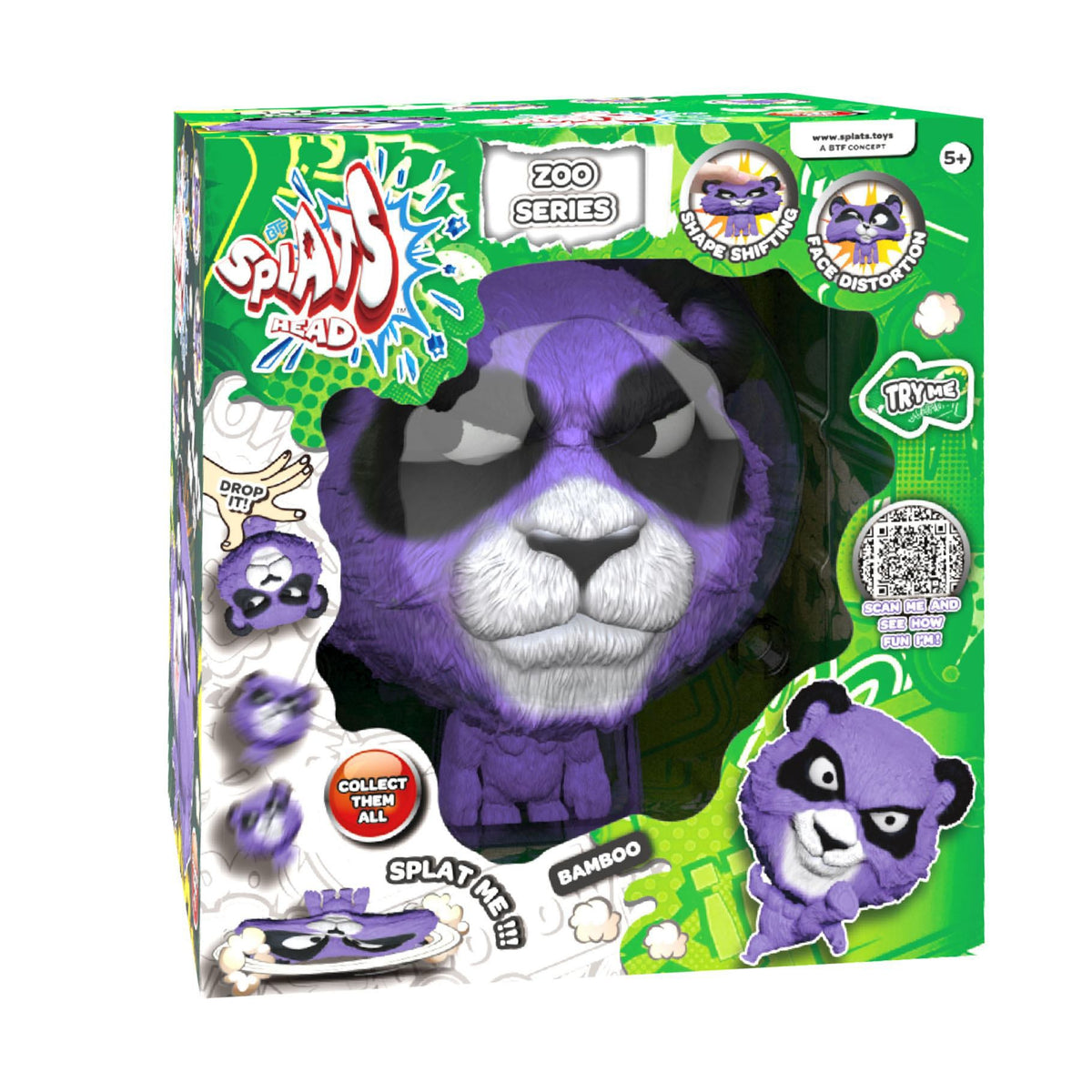 Splats Head Purple Wolf 11 cm