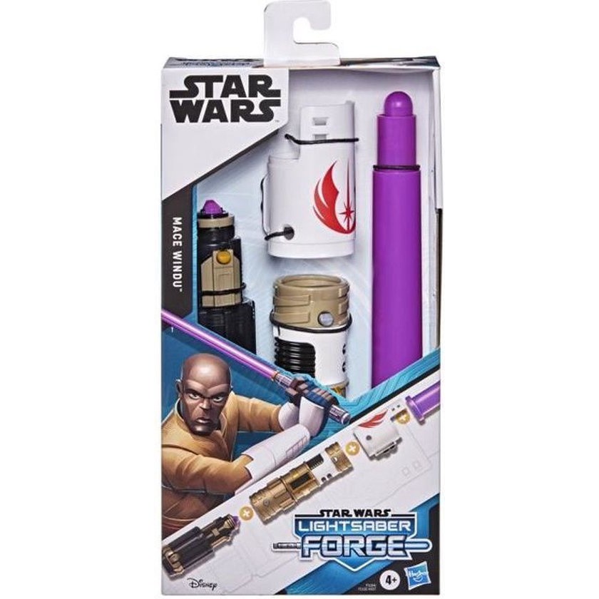 Star Wars lichtzwaard kracht uitschuifbaar Mace Windu's