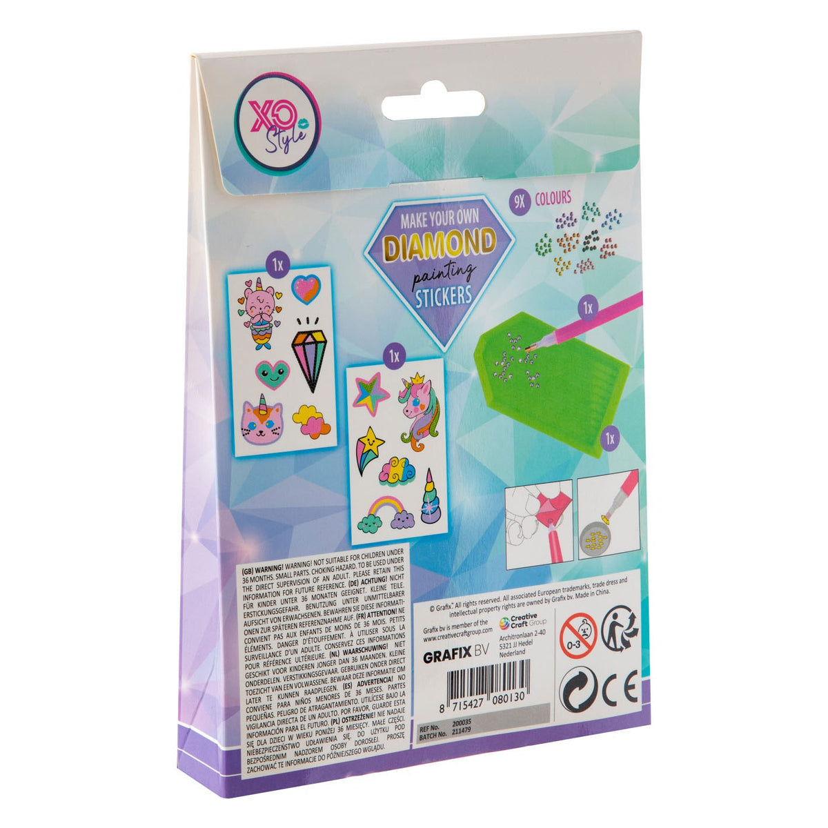 Moxy Diamond painting stickers unicorn 2