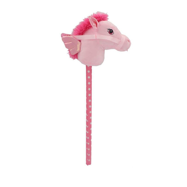 Pluchiez stokpaardje pluche 70 cm rose