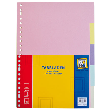 Tabbladen 23r 5dlg karton SOHO