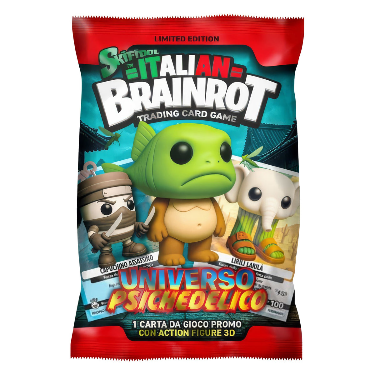 Brainrot s1 3d keychain figure in foilbag assortie