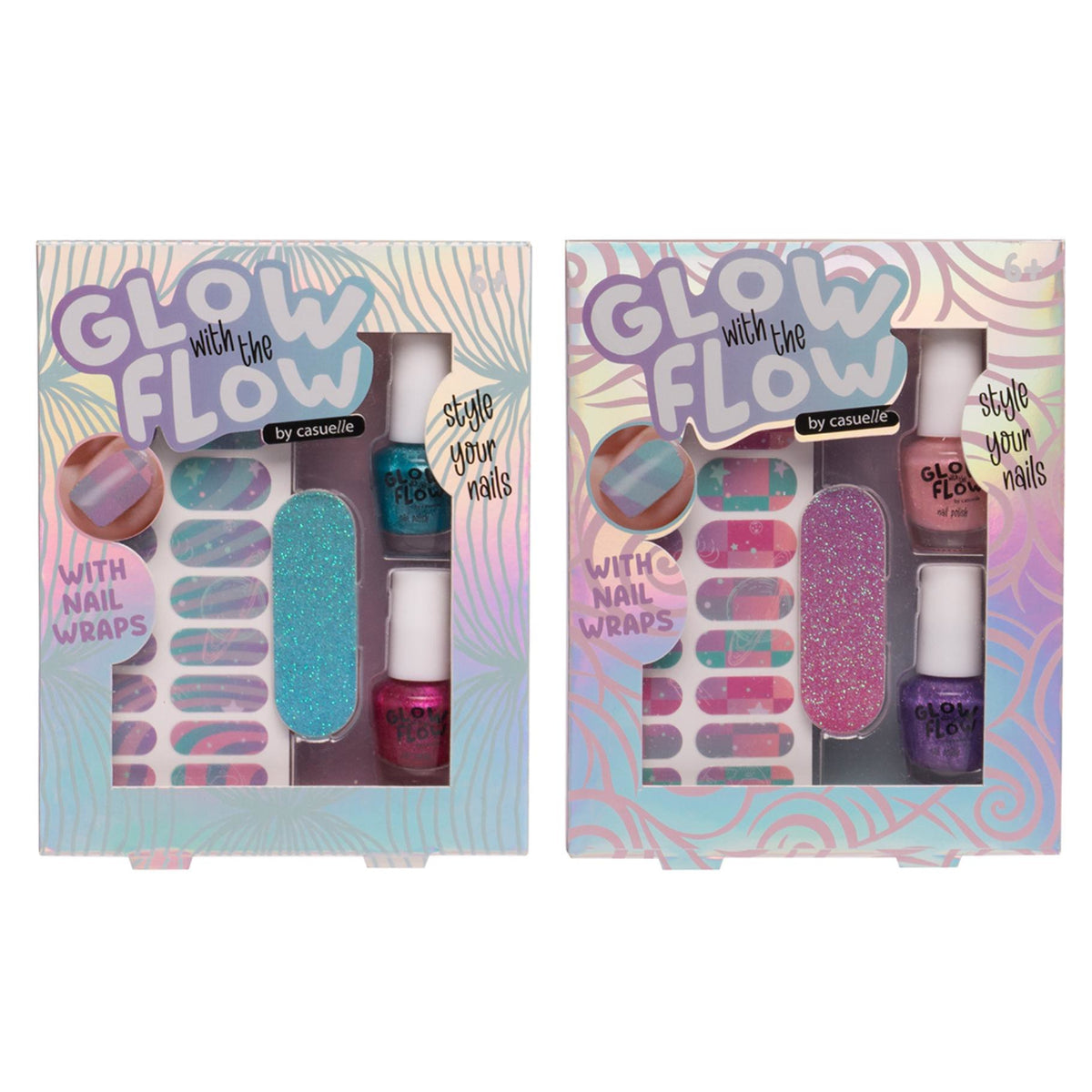 Glow With The Flow Nagelstickers