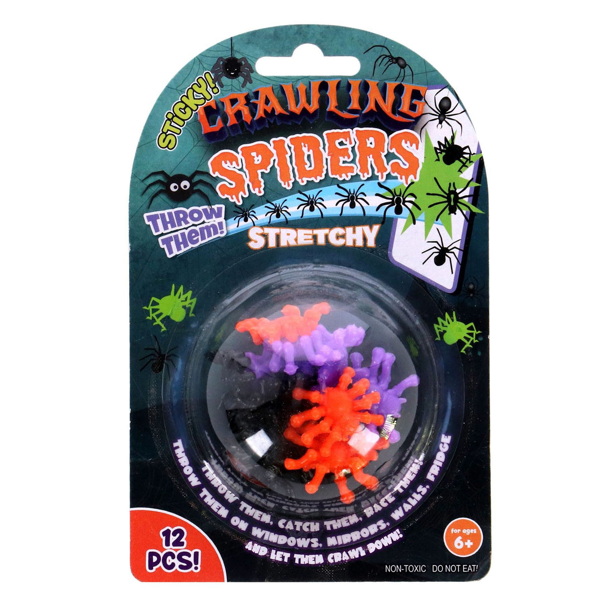 Kruipende sticky spin raamlopers 12 stuks