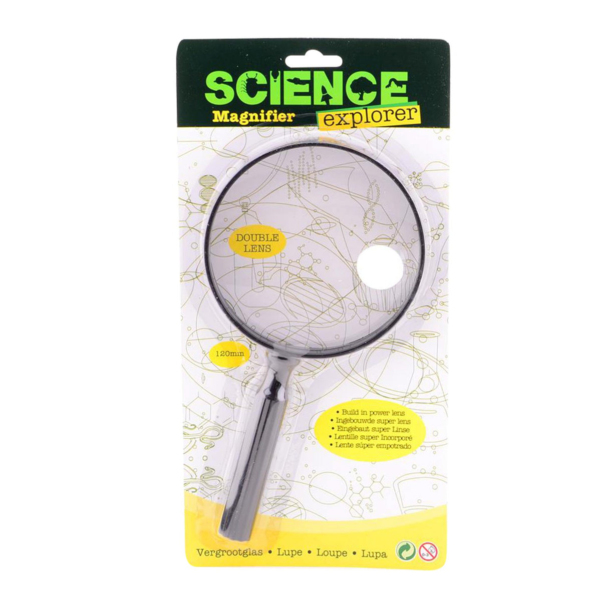 Science Explorer vergrootglas met dubbele lens