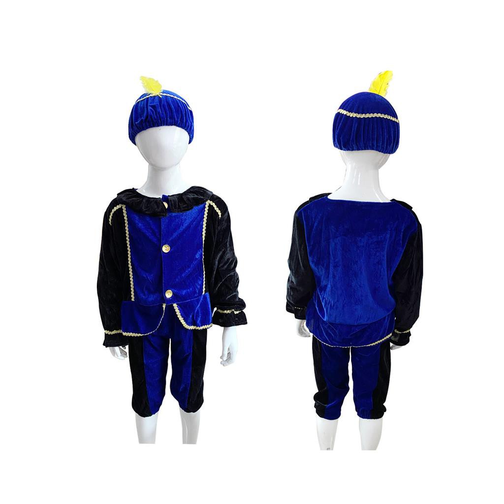 VERKLEEDSET PIETENPAK BLAUW-ZWART 3-5 JAAR