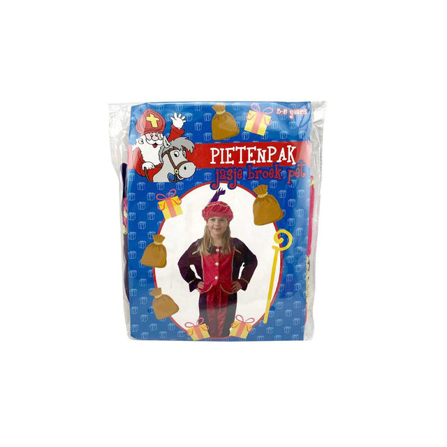 VERKLEEDSET PIETENPAK PAARS-ROZE  3-5 JAAR