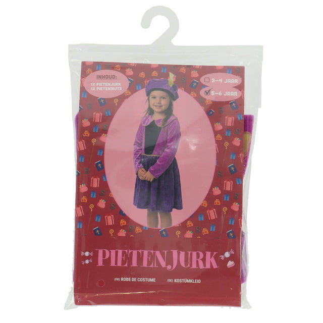 Pietenjurk Paars Sterren 110-116 Cm