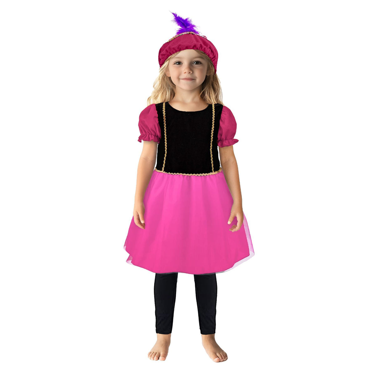 Pietenjurk Roze/Paars 98-104 Cm