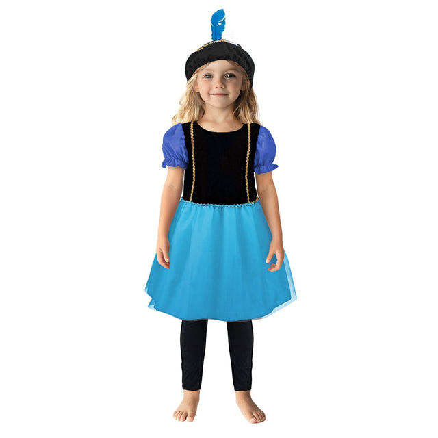 Pietenjurk Blauw/Paars 98-104 Cm