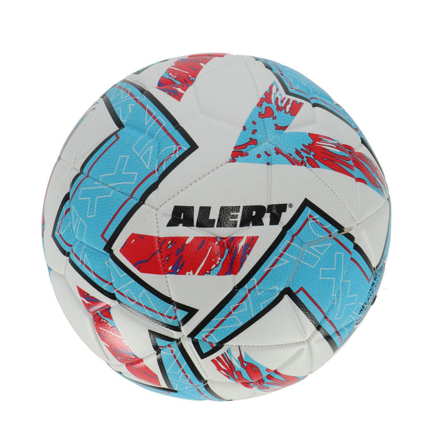 Alert Voetbal luxe wit blauw Maat 5 380 Gram