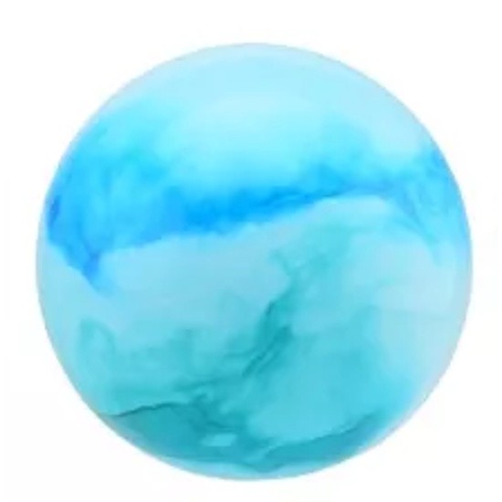 Marmer print speelbal 85gram blauw