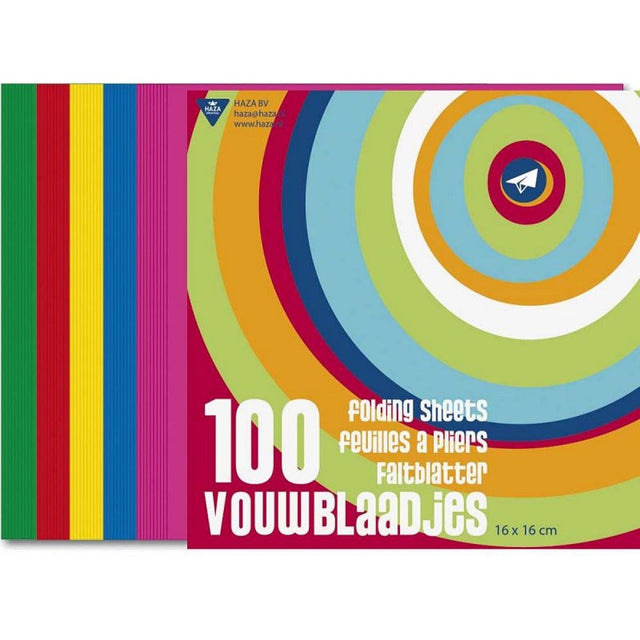 VOUWBLAADJES 16X16 CM 100 STUKS