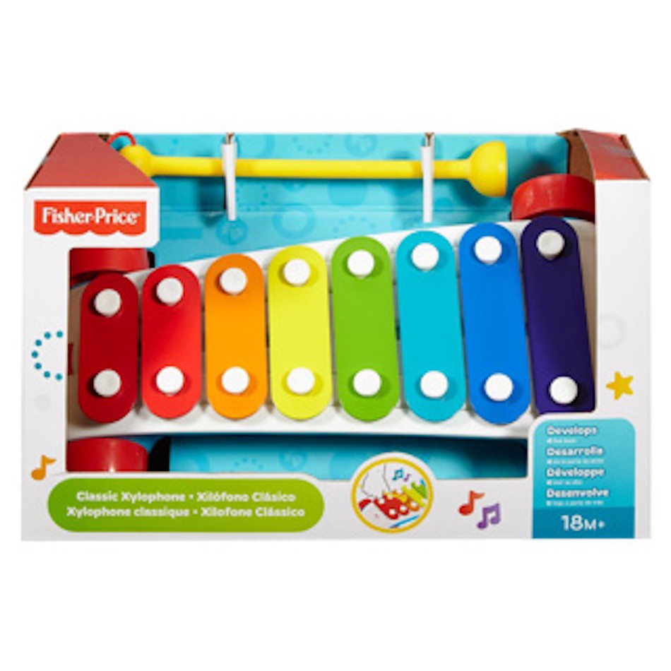 Fisher Price Xylophone met wieltjes